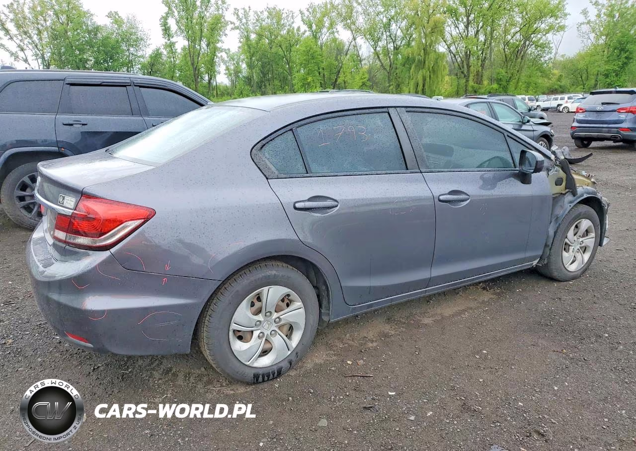 2014 Honda Civic Lx VIN:2HGFB2F50EH542884 - 3