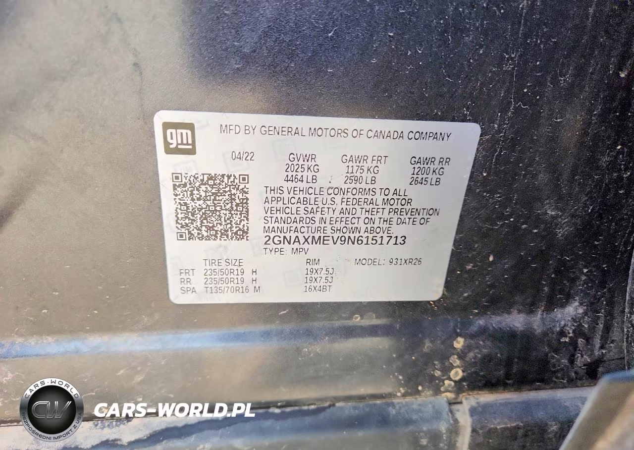 2022 Chevrolet Equinox Rs VIN:2GNAXMEV9N6151713 - 14