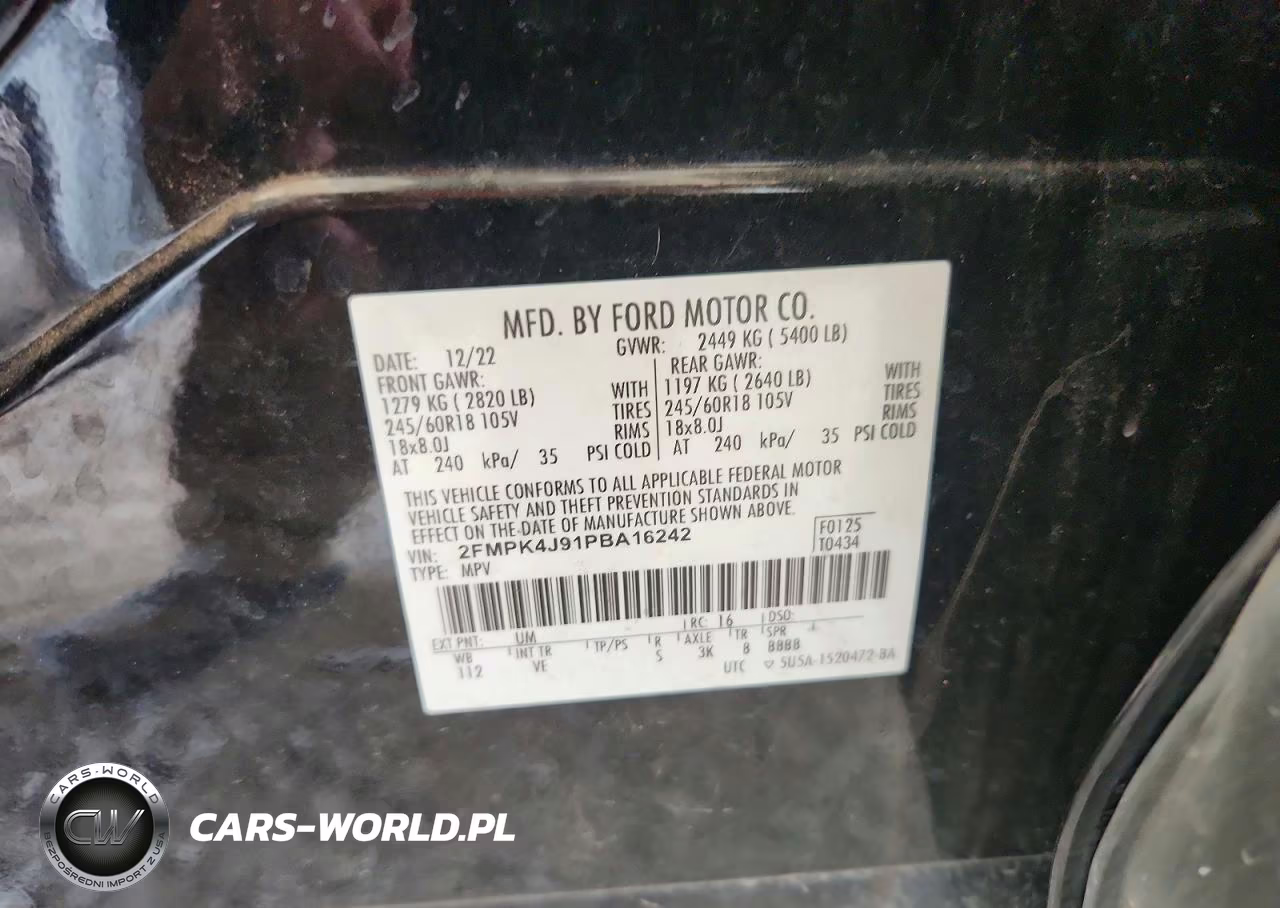 2023 Ford Edge Sel VIN:2FMPK4J91PBA16242 - 13