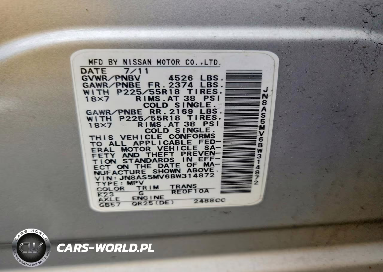 2011 Nissan Rogue S VIN:JN8AS5MV6BW314872 - 13