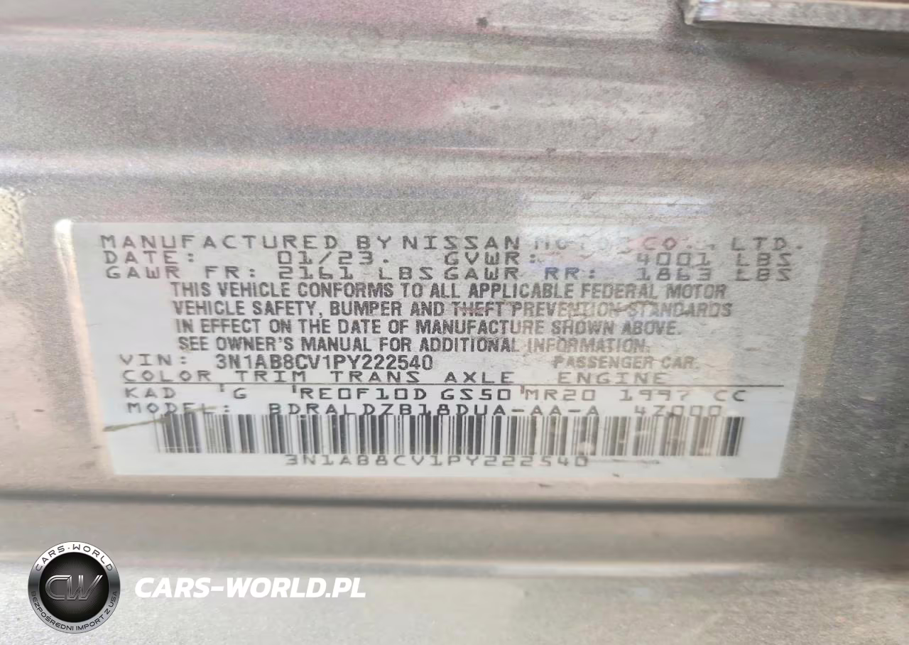 2023 Nissan Sentra Sv VIN:3N1AB8CV1PY222540 - 12