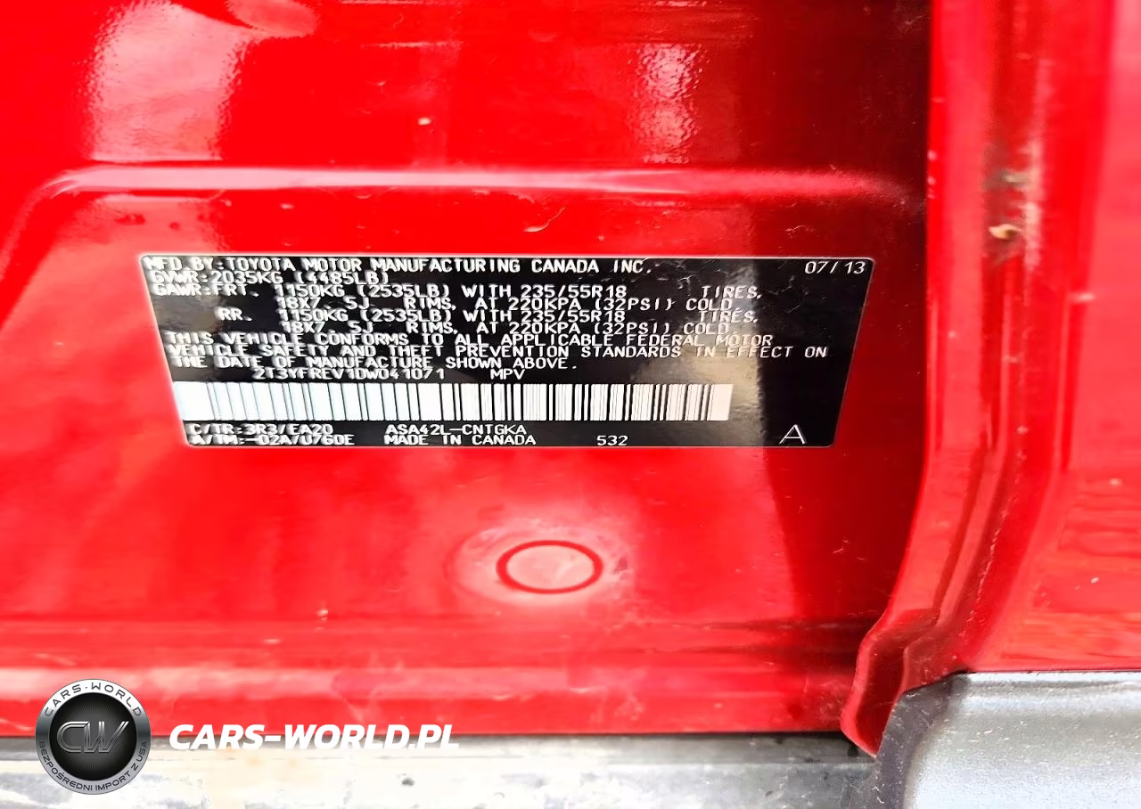 2013 Toyota Rav4 Limited VIN:2T3YFREV1DW041071 - 13