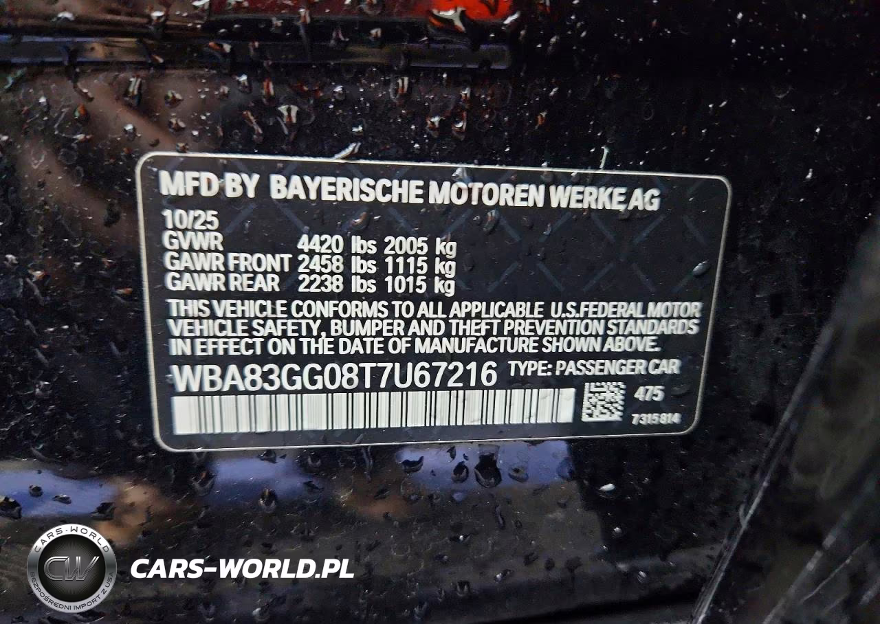 2026 B M W 2 Series 4D Sedan Gc 228 Msport VIN:WBA83GG08T7U67216 - 12