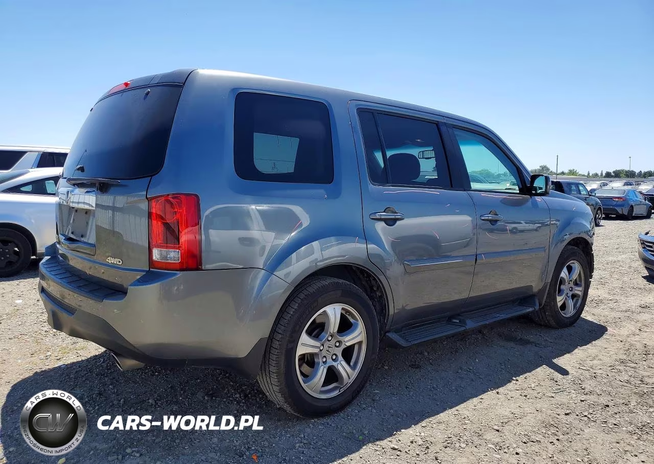 2013 Honda Pilot Exl VIN:5FNYF4H51DB076536 - 3