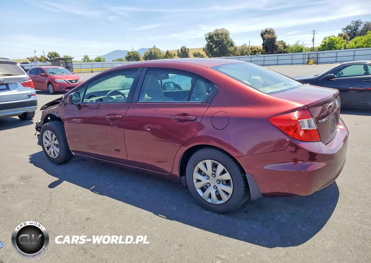 2012 Honda Civic Lx VIN:2HGFB2F50CH512619 - 2