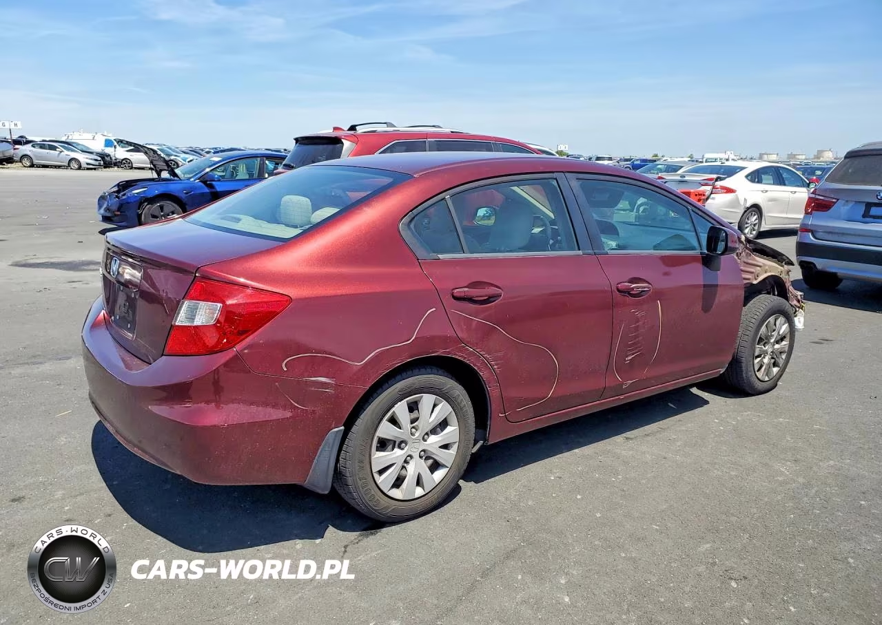 2012 Honda Civic Lx VIN:2HGFB2F50CH512619 - 3