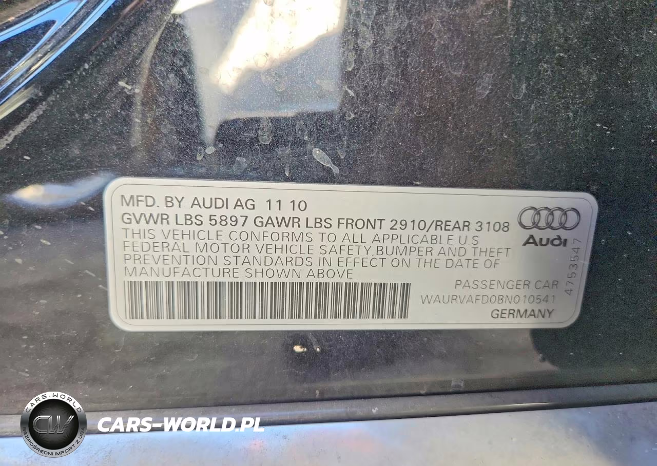 2011 Audi A8 L Quattro VIN:WAURVAFD0BN010541 - 12