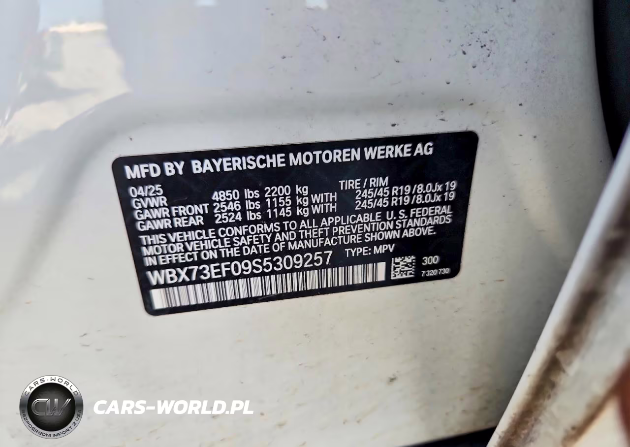 2025 BMW X1 xDrive28I VIN:WBX73EF09S5309257 - 12