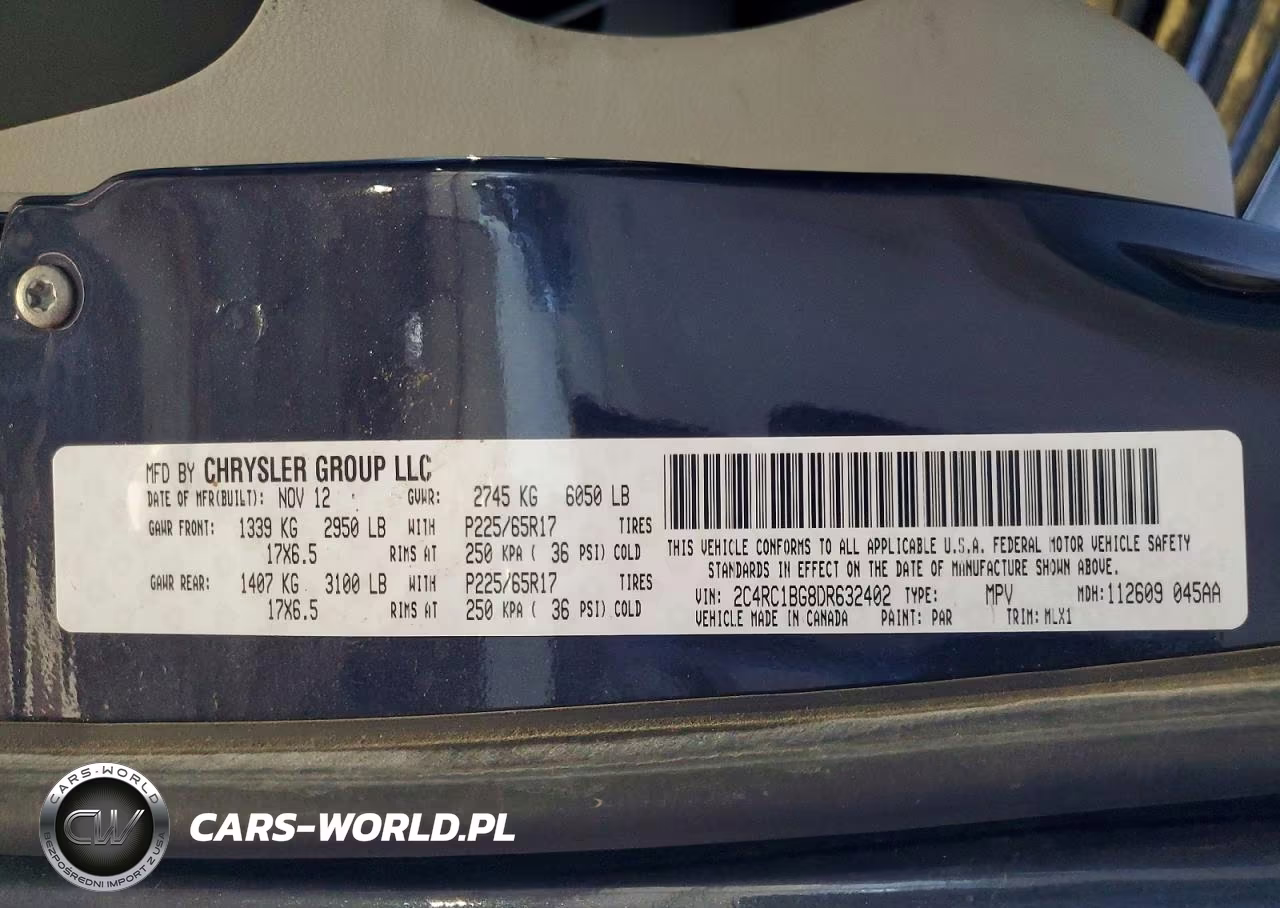 2013 Chrysler Town & Country Touring VIN:2C4RC1BG8DR632402 - 13