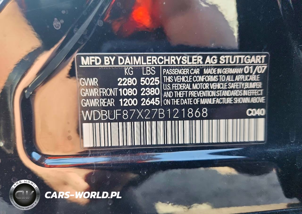 2007 Mercedes-Benz E 350 4Matic VIN:WDBUF87X27B121868 - 12