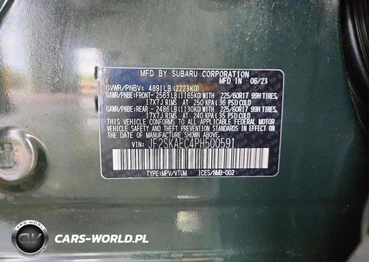 2023 Subaru Forester Premium VIN:JF2SKAEC4PH500591 - 13