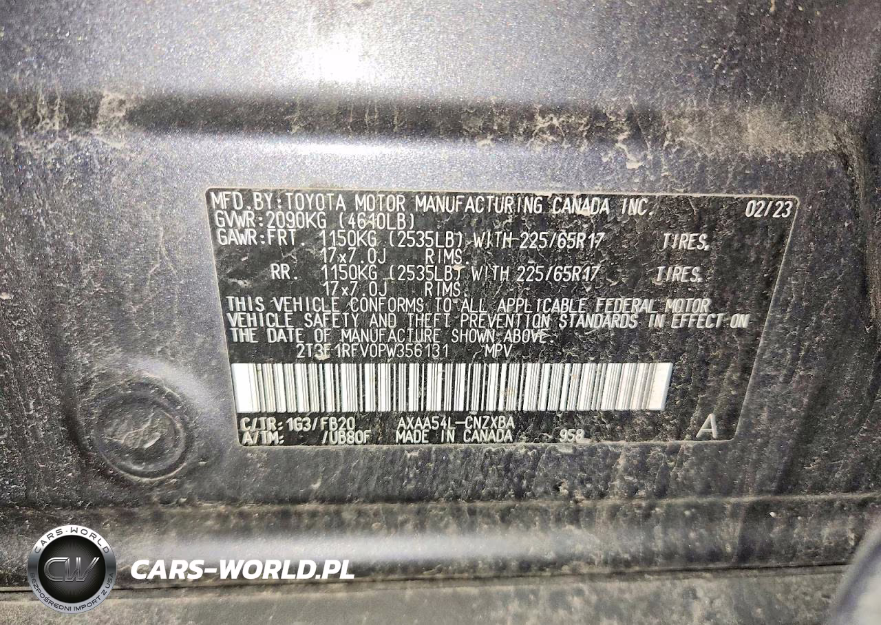 2023 Toyota Rav4 Le VIN:2T3F1RFV0PW356131 - 13