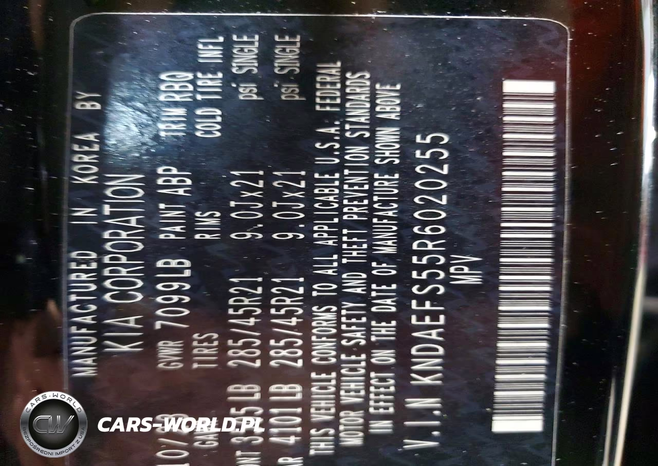 2024 Kia Ev9 Gt Line VIN:KNDAEFS55R6020255 - 13