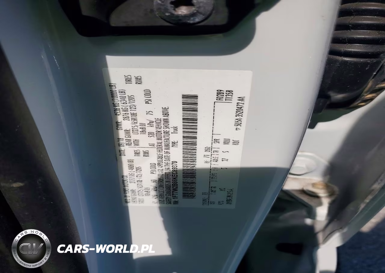2019 Ford F250 Super Duty VIN:1FT7W2B66KEC89370 - 12