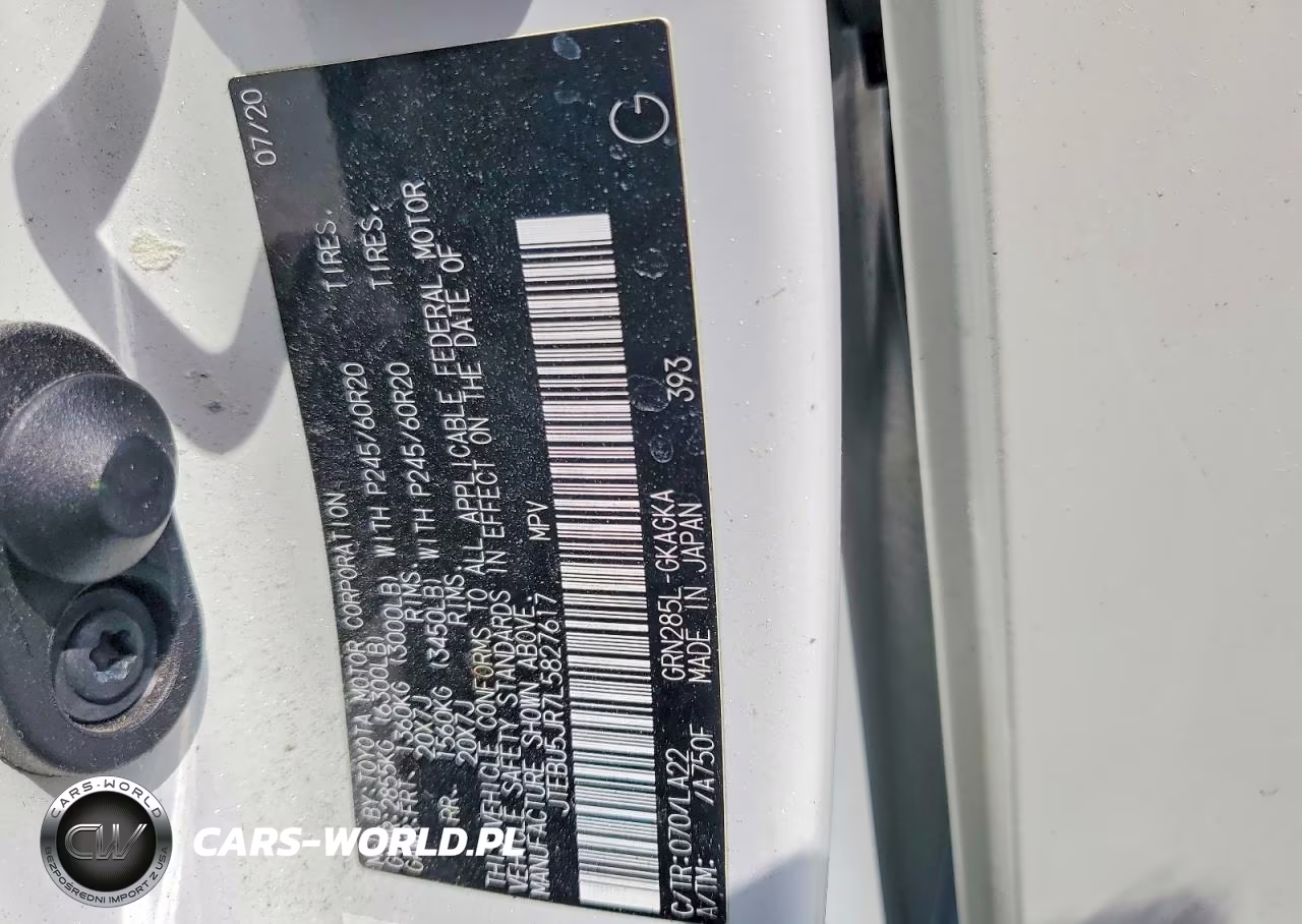2020 Toyota 4Runner Limited VIN:JTEBU5JR7L5827617 - 12