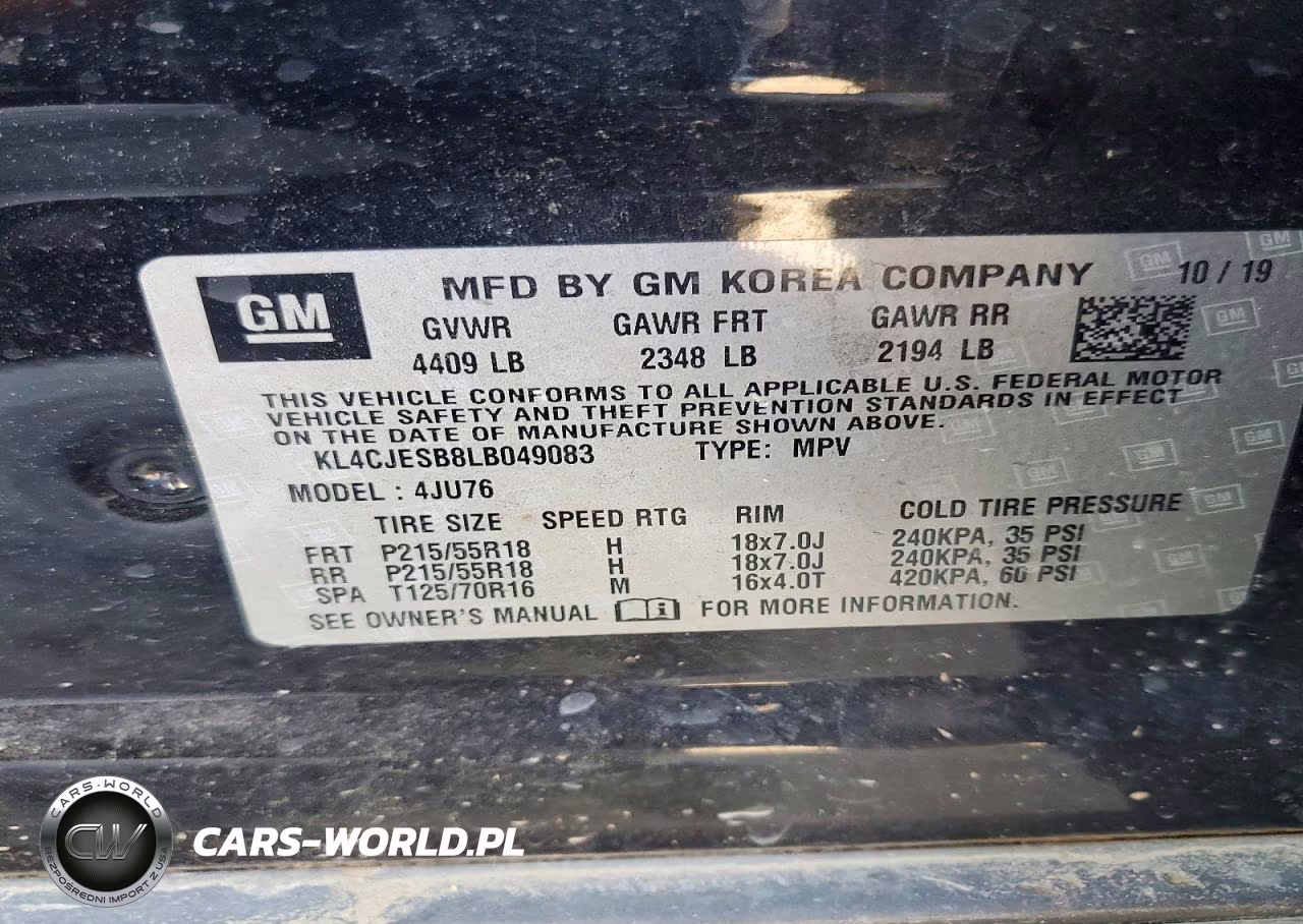 2020 Buick Encore Preferred VIN:KL4CJESB8LB049083 - 13