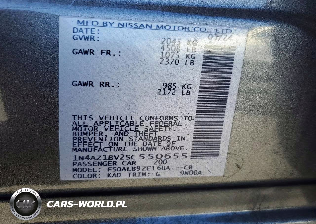 2025 Nissan Leaf S VIN:1N4AZ1BV2SC550655 - 12