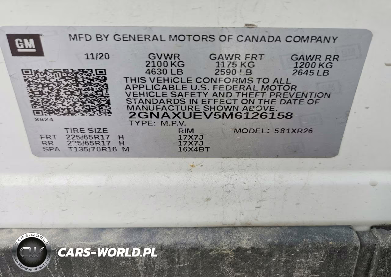 2021 Chevrolet Equinox Lt VIN:2GNAXUEV5M6126158 - 13