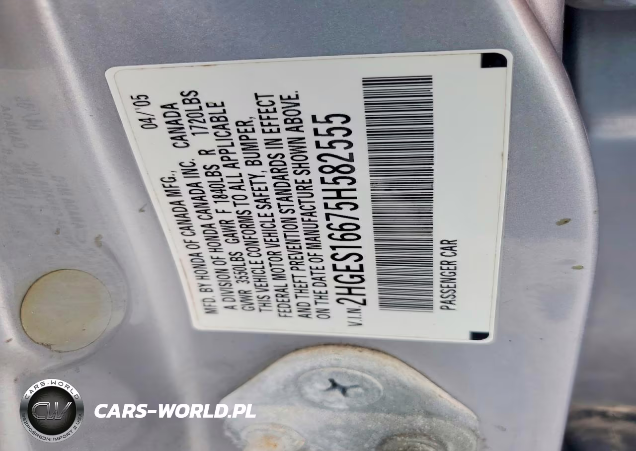 2005 Honda Civic Lx VIN:2HGES16675H582555 - 12