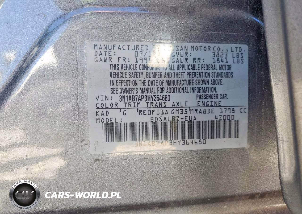 2017 Nissan Sentra S VIN:3N1AB7AP3HY364680 - 12
