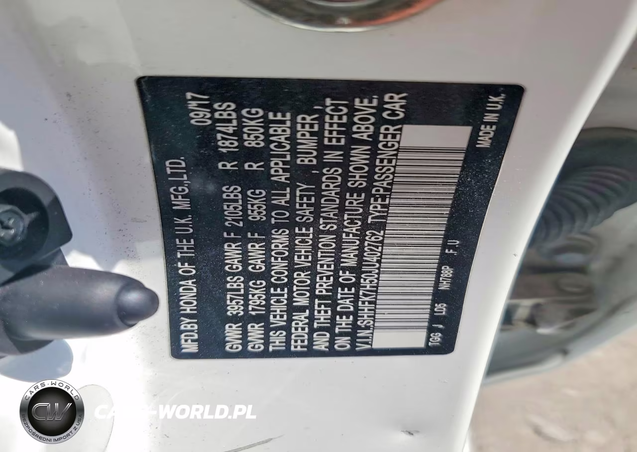 2018 Honda Civic Ex VIN:SHHFK7H50JU402762 - 12