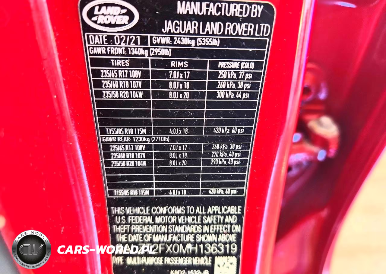 2021 Land Rover Range Rover Evoque R-Dynamic S VIN:SALZT2FX0MH136319 - 14