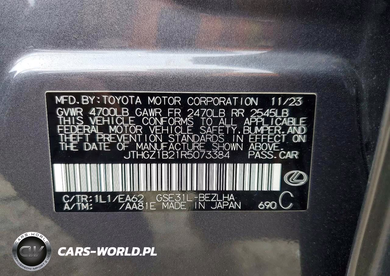 2024 Lexus Is 350 F Sport VIN:JTHGZ1B21R5073384 - 13