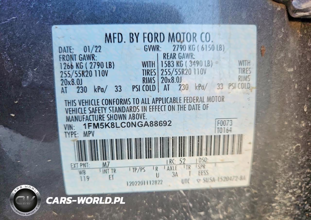 2022 Ford Explorer King Ranch VIN:1FM5K8LC0NGA88692 - 13