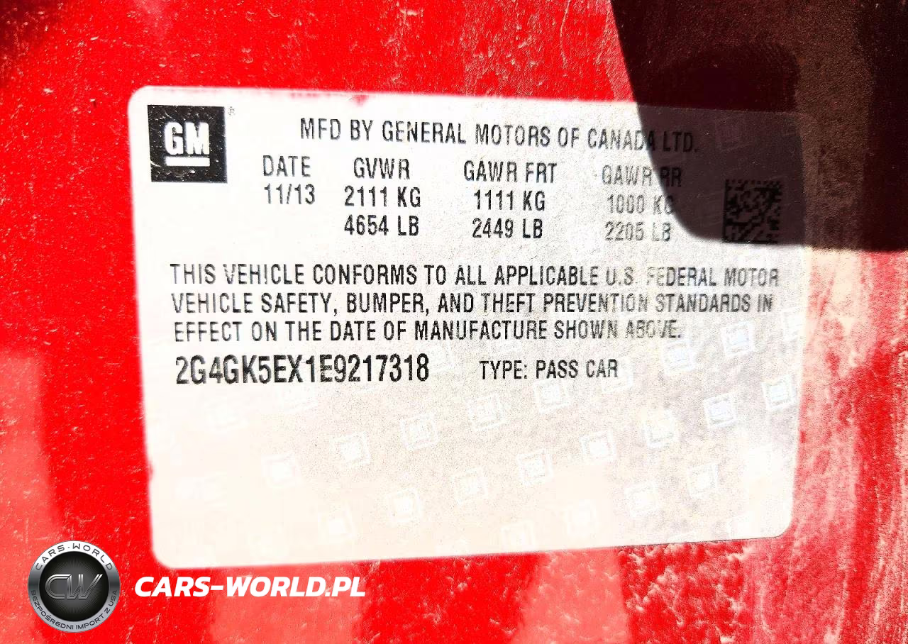 2014 Buick Regal VIN:2G4GK5EX1E9217318 - 12