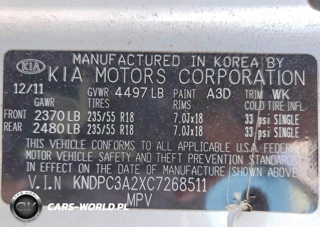 2012 Kia Sportage Ex VIN:KNDPC3A2XC7268511 - 13