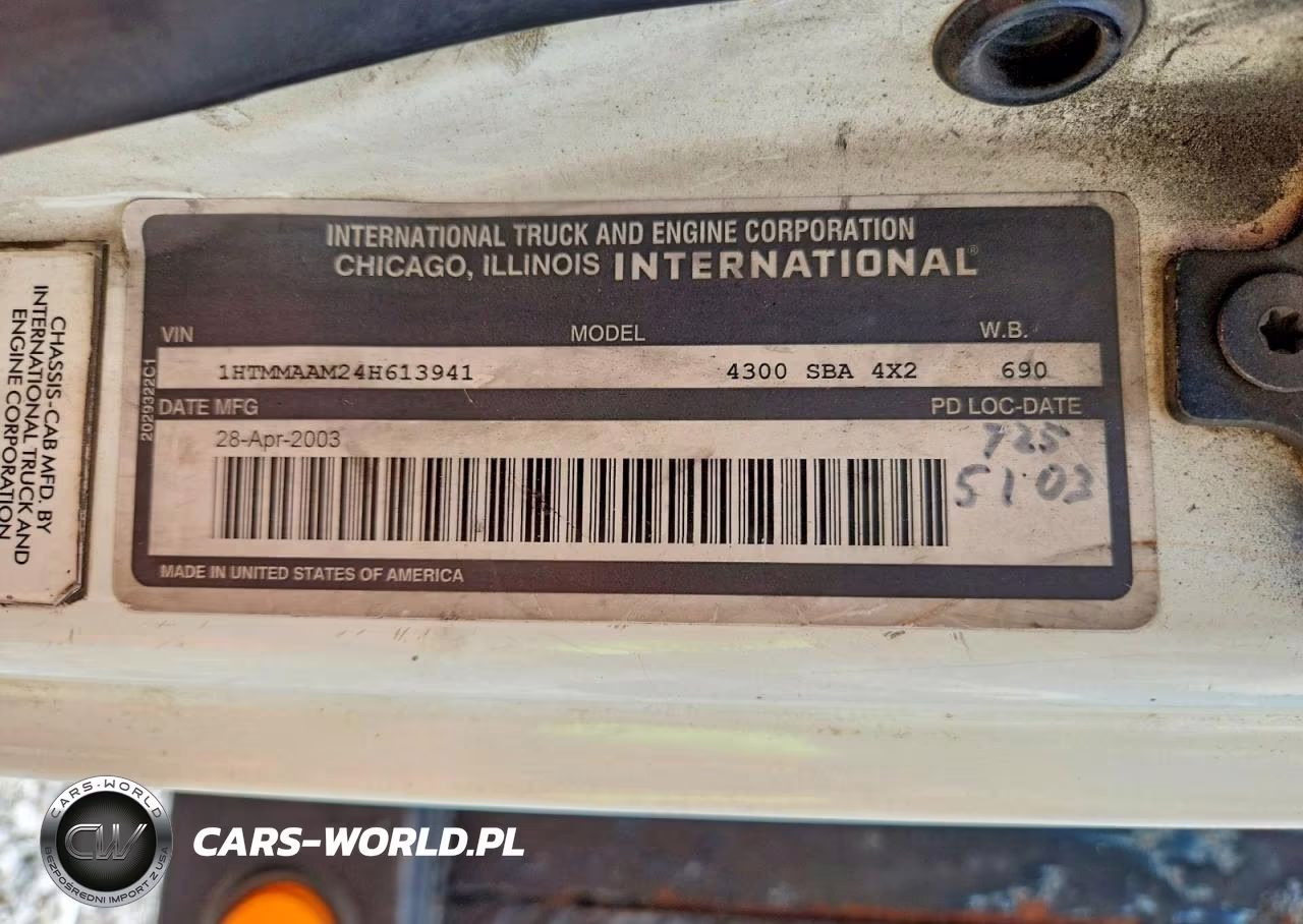 2004 International 4000 4300 VIN:1HTMMAAM24H613941 - 13