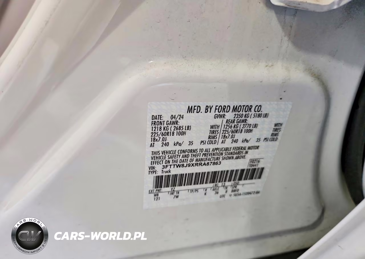2024 Ford Maverick Xlt VIN:3FTTW8J9XRRA87863 - 13