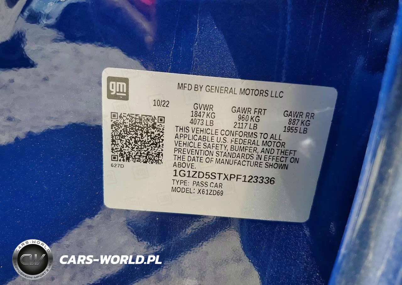 2023 Chevrolet Malibu Lt VIN:1G1ZD5STXPF123336 - 12