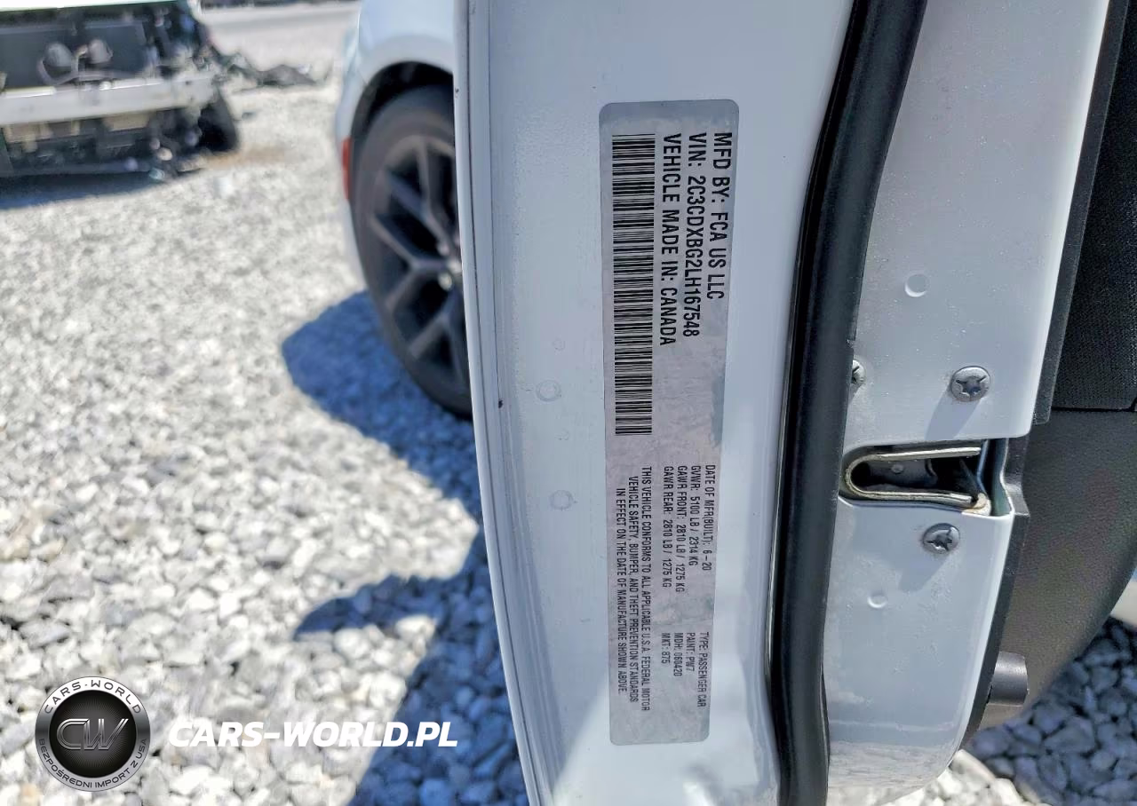 2020 Dodge Charger Sxt VIN:2C3CDXBG2LH167548 - 12