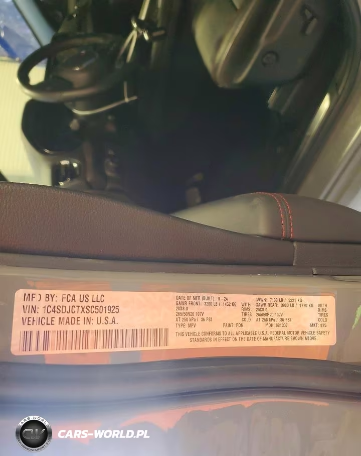 2025 Dodge Durango R VIN:1C4SDJCTXSC501925 - 13