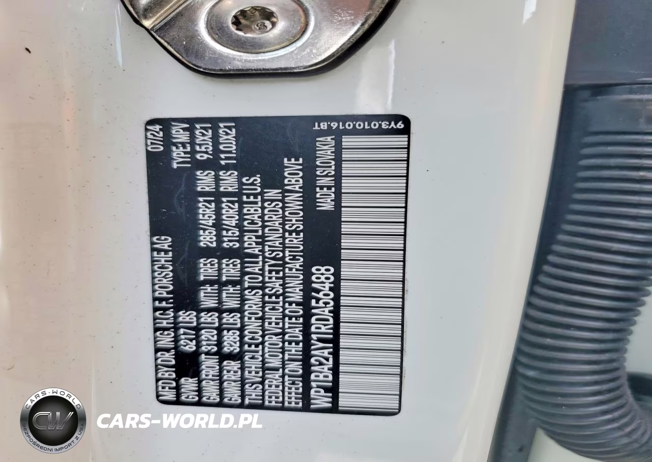 2024 Porsche Cayenne Coupe VIN:WP1BA2AY1RDA56488 - 13