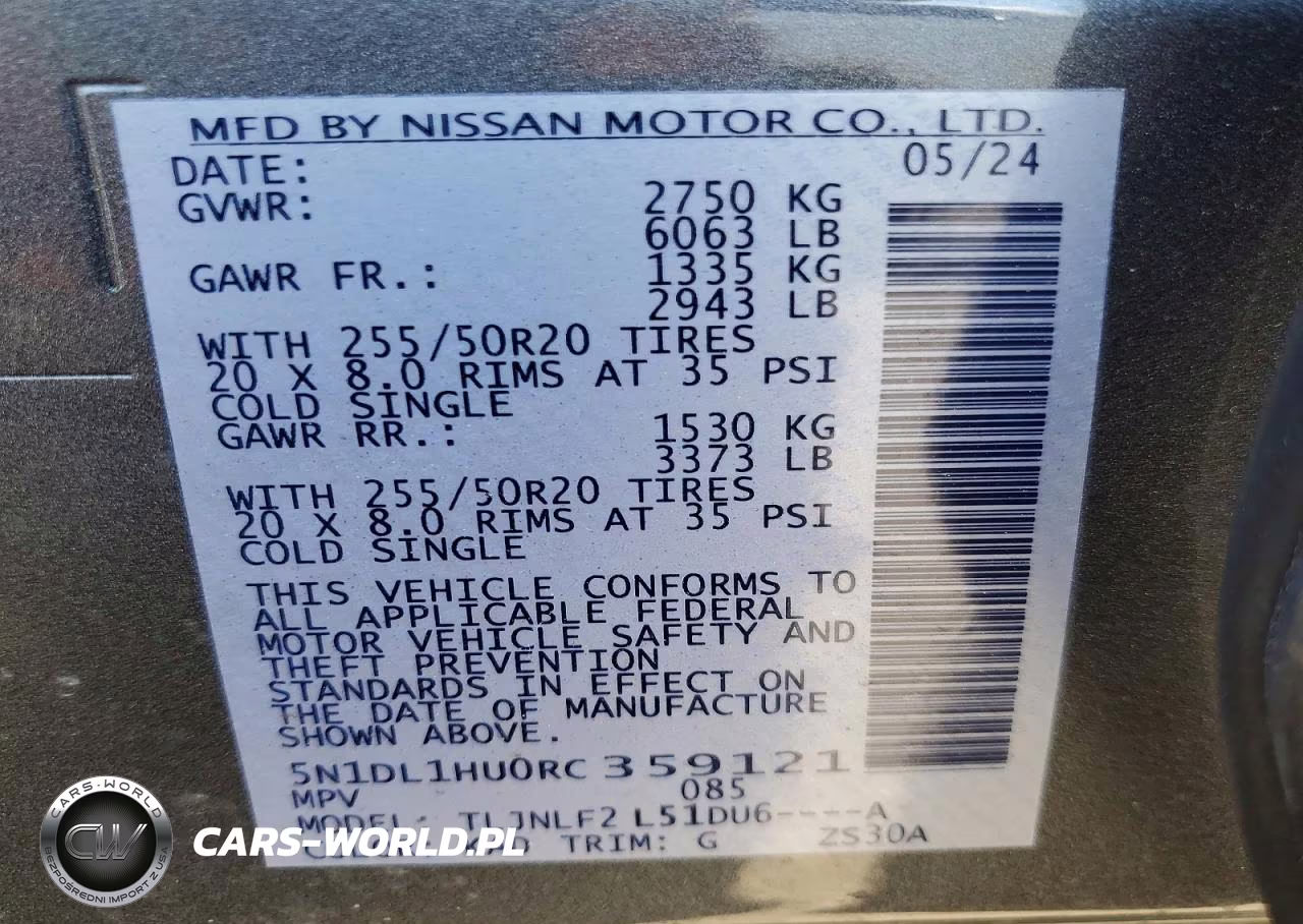 2024 Infiniti Qx60 Autograph VIN:5N1DL1HU0RC359121 - 14