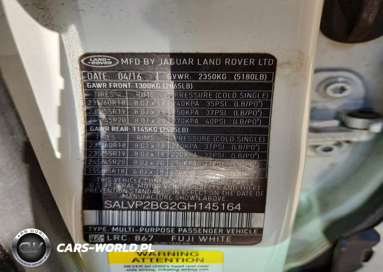 2016 Land Rover Range Rover Evoque Se VIN:SALVP2BG2GH145164 - 13