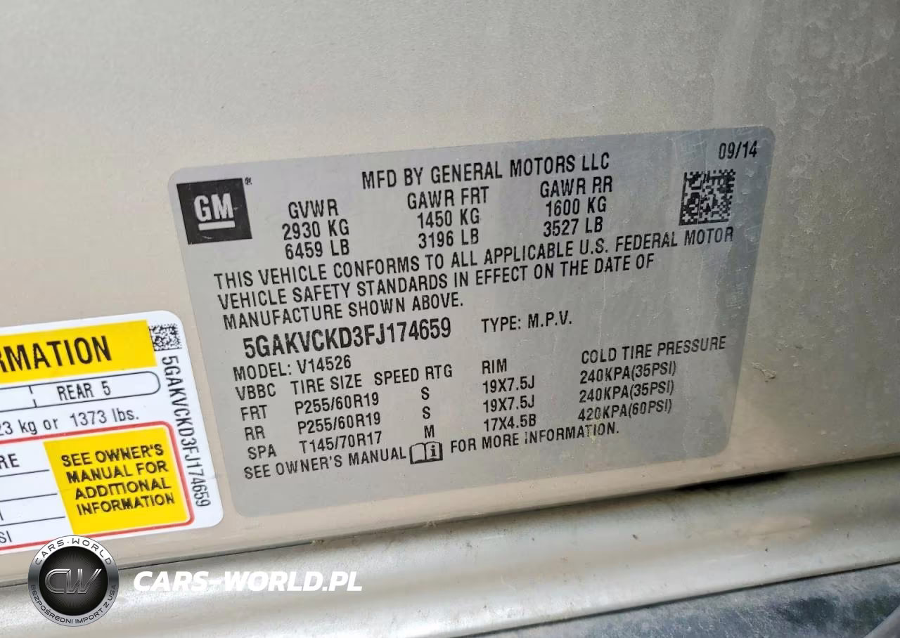 2015 Buick Enclave VIN:5GAKVCKD3FJ174659 - 13