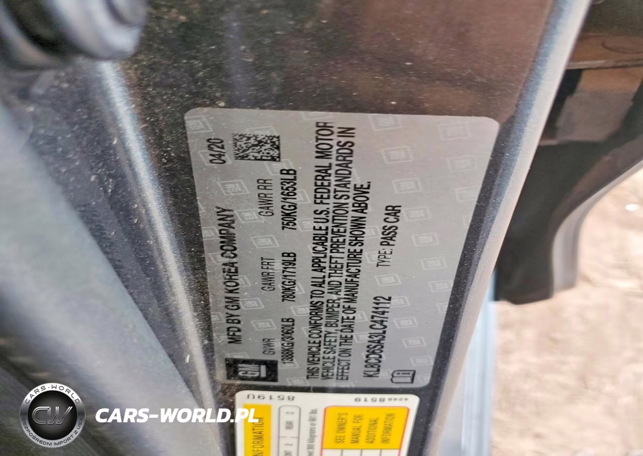 2020 Chevrolet Spark 1Lt VIN:KL8CD6SA3LC474112 - 13