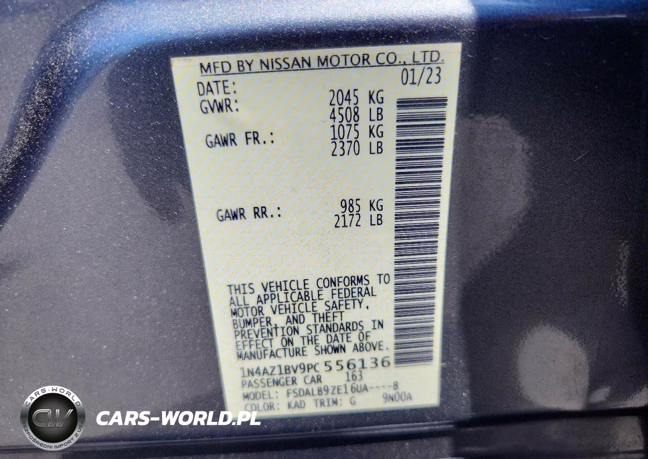 2023 Nissan Leaf S VIN:1N4AZ1BV9PC556136 - 12