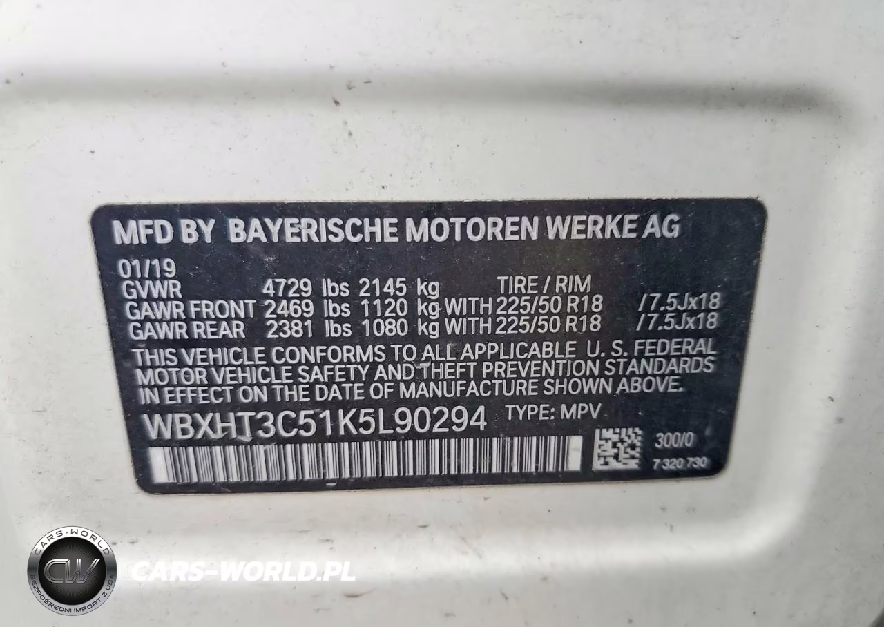 2019 BMW X1 xDrive28I VIN:WBXHT3C51K5L90294 - 14