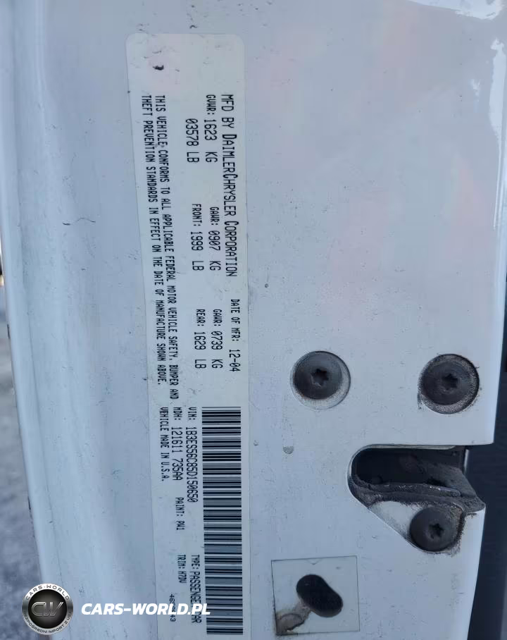 2005 Dodge Neon Sxt VIN:1B3ES56C85D150650 - 12