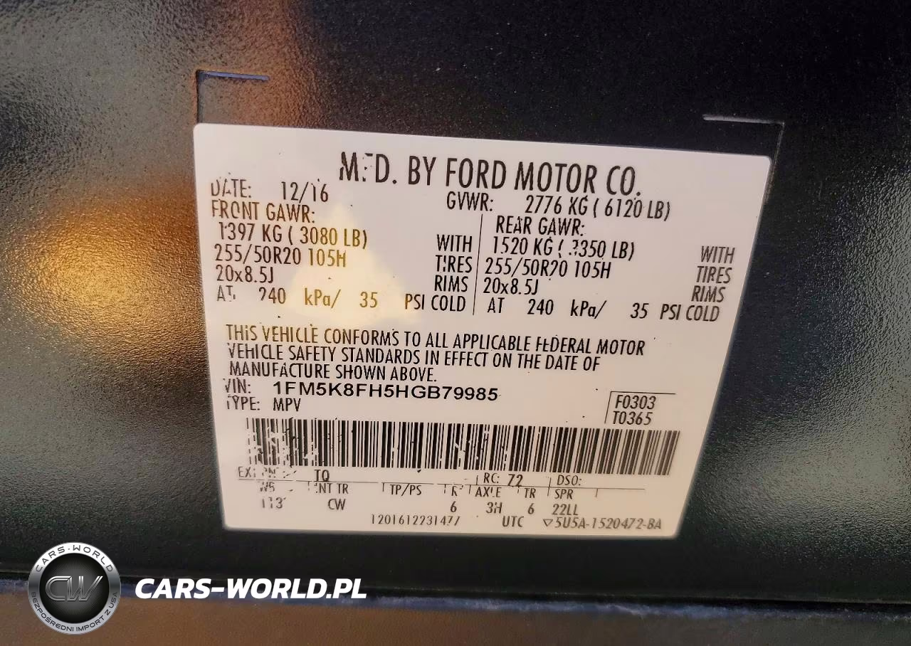 2017 Ford Explorer Limited VIN:1FM5K8FH5HGB79985 - 13