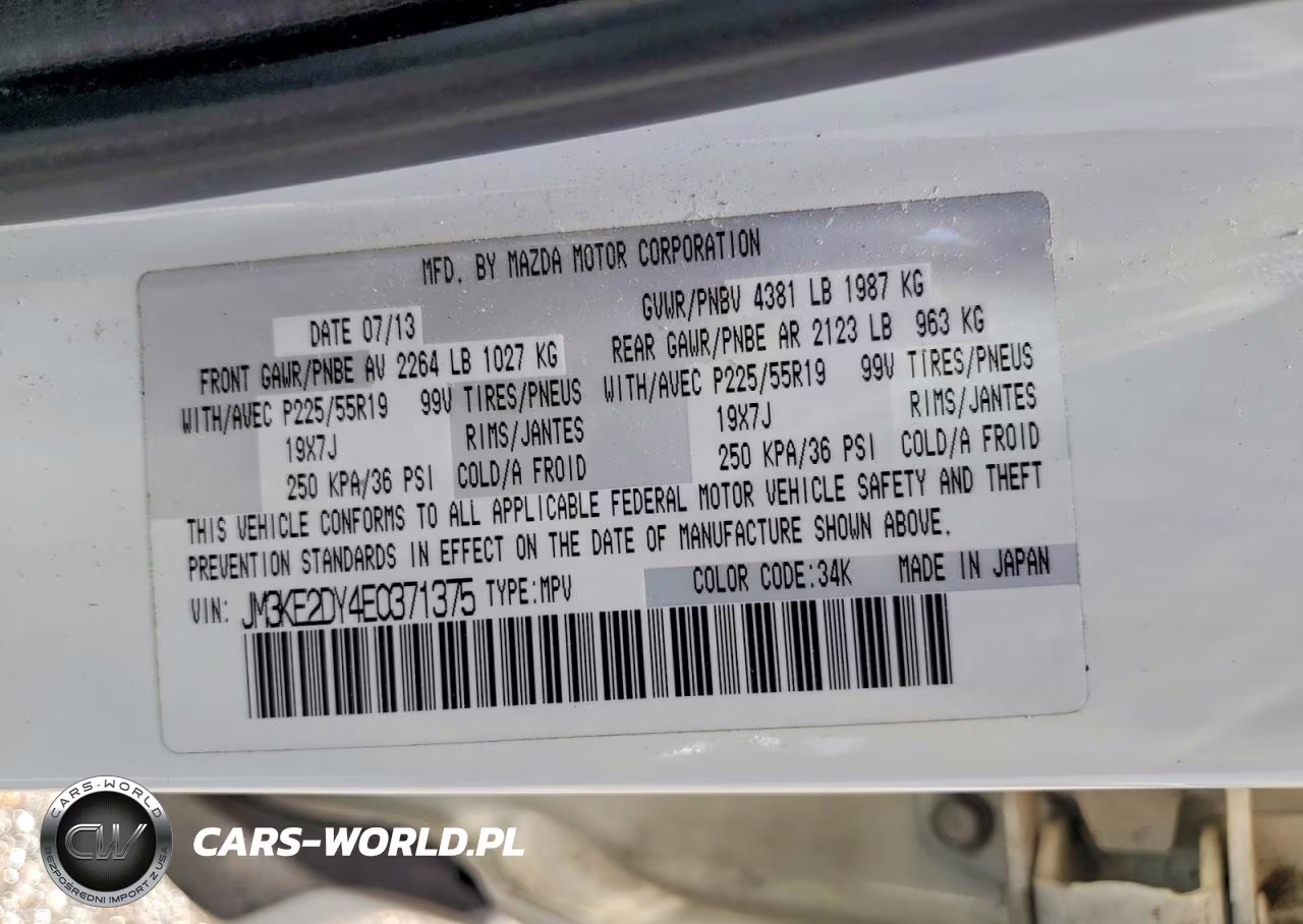 2014 Mazda Cx-5 Gt VIN:JM3KE2DY4E0371375 - 13