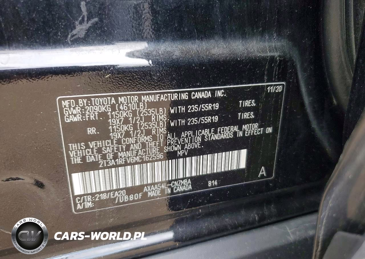 2021 Toyota Rav4 Xle Premium VIN:2T3A1RFV6MC162596 - 12
