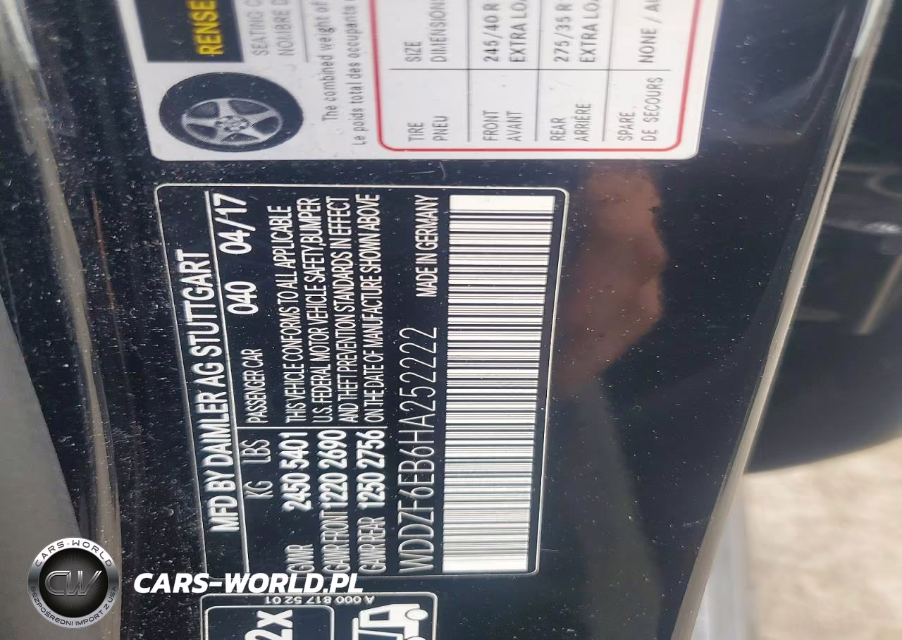 2017 Mercedes-Benz E 43 4Matic Amg VIN:WDDZF6EB6HA252222 - 13