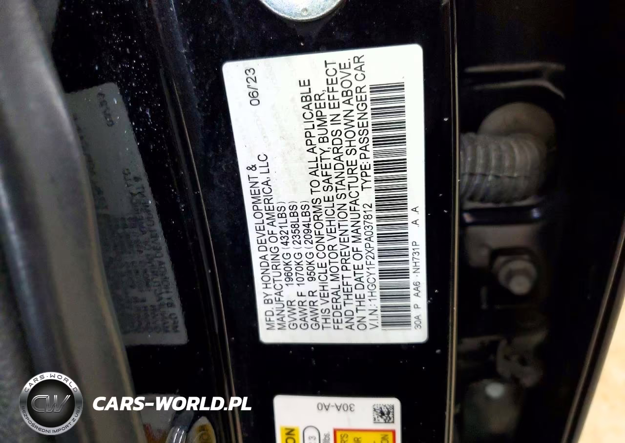 2023 Honda Accord Lx VIN:1HGCY1F2XPA037812 - 12