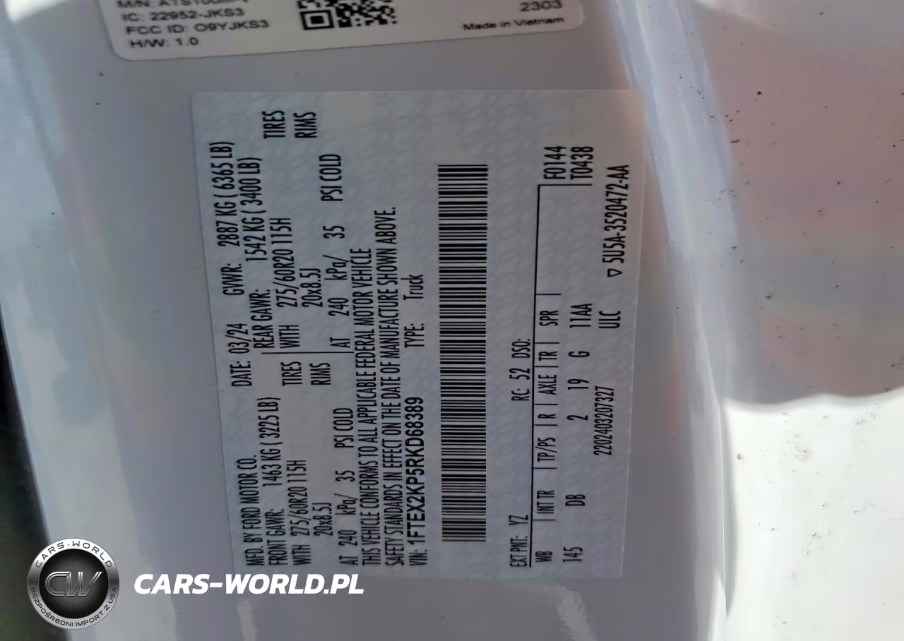 2024 Ford F150 Stx VIN:1FTEX2KP5RKD68389 - 12