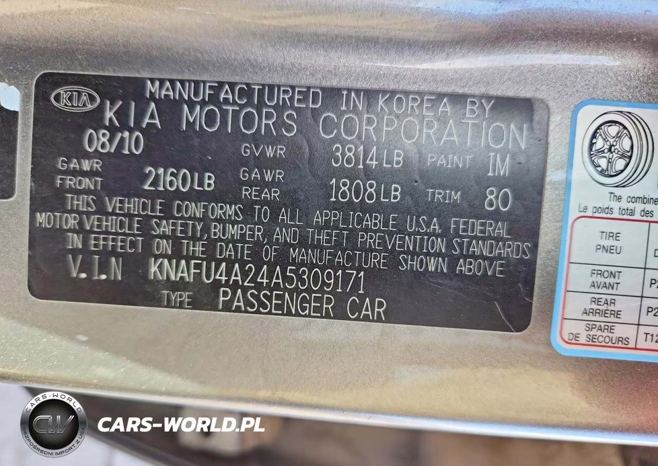 2010 Kia Forte Ex VIN:KNAFU4A24A5309171 - 12